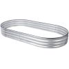 2 PC Oval Galvanized Steel Raised Bed Planters 97” x 48” x 12”