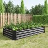 3-Color Options Coated Galvanized Steel Raised Bed 71x36x12”