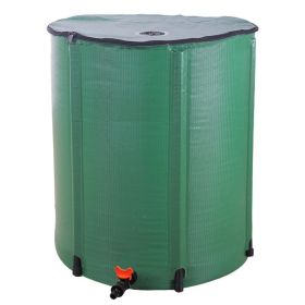 Folding Rain Barrel Water Collector 50, 100 or 132 Gallons (Color: Green, size: 50 gal)
