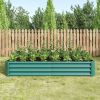 3-Color Options Coated Galvanized Steel Raised Bed 71x36x12”