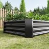 3-Color Options Coated Galvanized Steel Raised Bed 71x36x12”