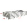 3-Color Options Coated Galvanized Steel Raised Bed 71x36x12”