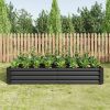 3-Color Options Coated Galvanized Steel Raised Bed 71x36x12”
