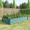 3-Color Options Coated Galvanized Steel Raised Bed 71x36x12”