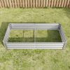 3-Color Options Coated Galvanized Steel Raised Bed 71x36x12”
