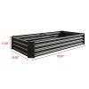 3-Color Options Coated Galvanized Steel Raised Bed 71x36x12”