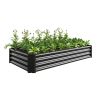 3-Color Options Coated Galvanized Steel Raised Bed 71x36x12”