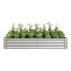 3-Color Options Coated Galvanized Steel Raised Bed 71x36x12”