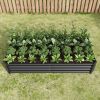 3-Color Options Coated Galvanized Steel Raised Bed 71x36x12”