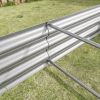 3-Color Options Coated Galvanized Steel Raised Bed 71x36x12”
