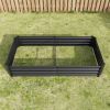 3-Color Options Coated Galvanized Steel Raised Bed 71x36x12”