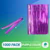 1000 Pack of Glossy Twist Ties. 4" Bag Ties by Amiff. Foil Twist Ties for Cellophane Bags and Party Bags. Foil Coated Ties. Bendable Multi-Func