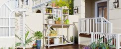 47”W x 65”H Indoor/Outdoor Potting Bench w/Multi-Shelf Storage