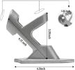 2.6cm Diam Wall-mount Flagpole Bracket 2-Hole Aluminum Flag Holder