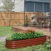 Coated Steel Raised Bed Stock Tank with Safety Edge 2 Sizes