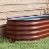 Coated Steel Raised Bed Stock Tank with Safety Edge 2 Sizes