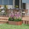 Coated Steel Raised Bed Stock Tank with Safety Edge 2 Sizes