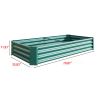 3-Color Options Coated Galvanized Steel Raised Bed 71x36x12”