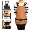 Canvas Work Adjustable Apron with Storage Pockets for Work and Hobby Tools 1PC