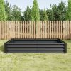 3-Color Options Coated Galvanized Steel Raised Bed 71x36x12”