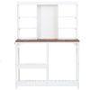 47”W x 65”H Indoor/Outdoor Potting Bench w/Multi-Shelf Storage