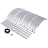 2 PC Oval Galvanized Steel Raised Bed Planters 97” x 48” x 12”