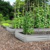 Galvanized Steel Raised Garden Bed with Open Base in 2 Sizes