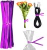 1000 Pack of Glossy Twist Ties. 4" Bag Ties by Amiff. Foil Twist Ties for Cellophane Bags and Party Bags. Foil Coated Ties. Bendable Multi-Func
