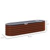 Coated Steel Raised Bed Stock Tank with Safety Edge 2 Sizes