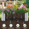 Galvanized Steel Raised Garden Bed with Open Base in 2 Sizes