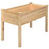 Solid Fir Wood Garden Elevated Planter Box 49.5” x 23.5” x 30”