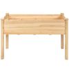 Solid Fir Wood Garden Elevated Planter Box 49.5” x 23.5” x 30”