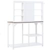 47”W x 65”H Indoor/Outdoor Potting Bench w/Multi-Shelf Storage