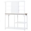 47”W x 65”H Indoor/Outdoor Potting Bench w/Multi-Shelf Storage