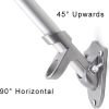 2.6cm Diam Wall-mount Flagpole Bracket 2-Hole Aluminum Flag Holder