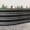 Large Oval Galvanized Steel Raised Garden Bed 89x45x11” 2 Colors
