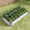 3-Color Options Coated Galvanized Steel Raised Bed 71x36x12”