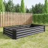 3-Color Options Coated Galvanized Steel Raised Bed 71x36x12”