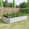 3-Color Options Coated Galvanized Steel Raised Bed 71x36x12”