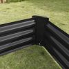 3-Color Options Coated Galvanized Steel Raised Bed 71x36x12”