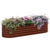 Coated Steel Raised Bed Stock Tank with Safety Edge 2 Sizes