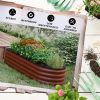 Coated Steel Raised Bed Stock Tank with Safety Edge 2 Sizes