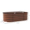 Coated Steel Raised Bed Stock Tank with Safety Edge 2 Sizes