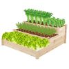 Elevated Raised Garden Bed Configurable Tiers Fir 49x49x21 In