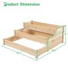 Elevated Raised Garden Bed Configurable Tiers Fir 49x49x21 In