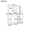 47”W x 65”H Indoor/Outdoor Potting Bench w/Multi-Shelf Storage