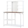 47”W x 65”H Indoor/Outdoor Potting Bench w/Multi-Shelf Storage