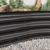 Large Oval Galvanized Steel Raised Garden Bed 89x45x11” 2 Colors